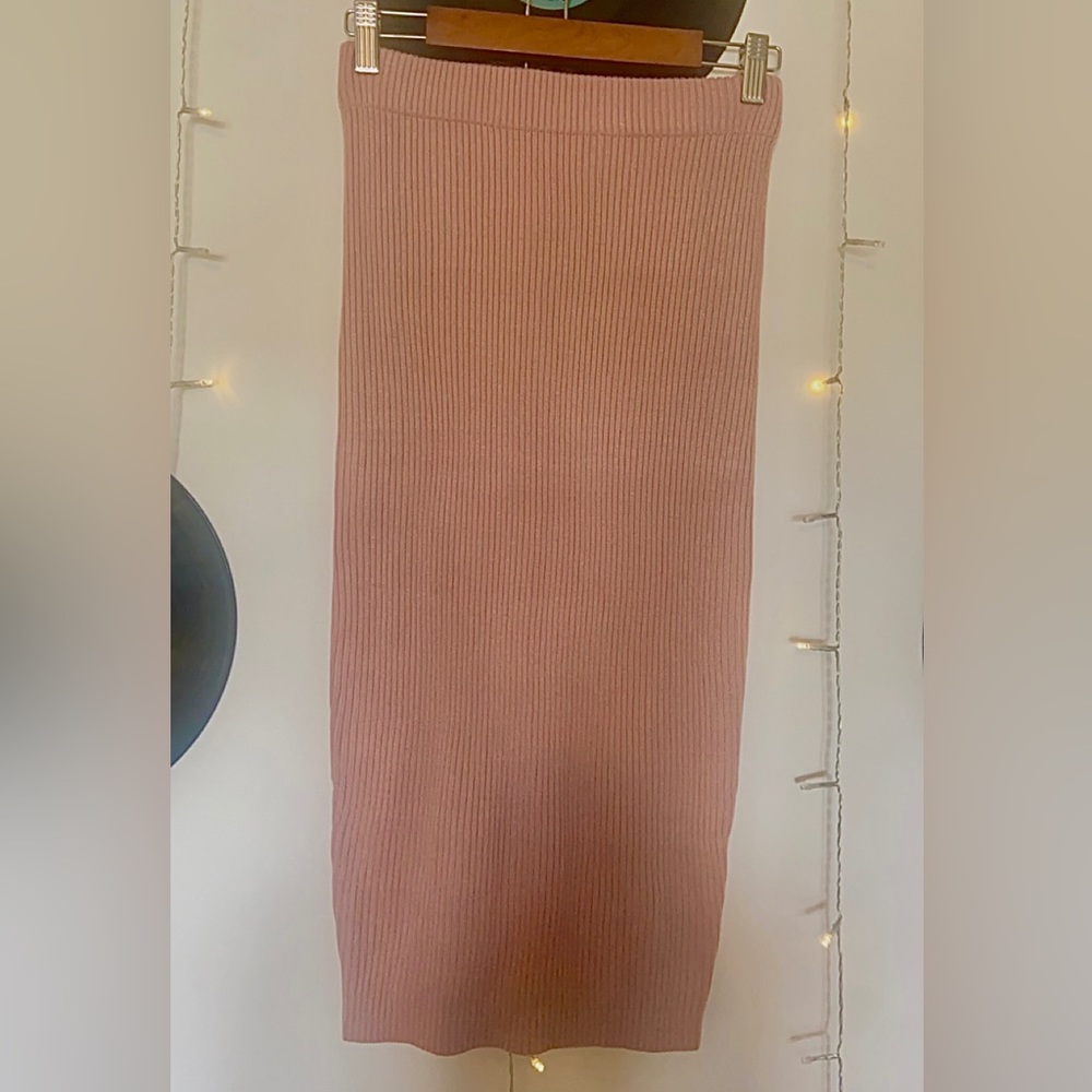 NWT Pink Sweater Pencil Skirt
